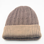 Reversible Cabled 100% Alpaca Knit Hat - Che Cose Belle