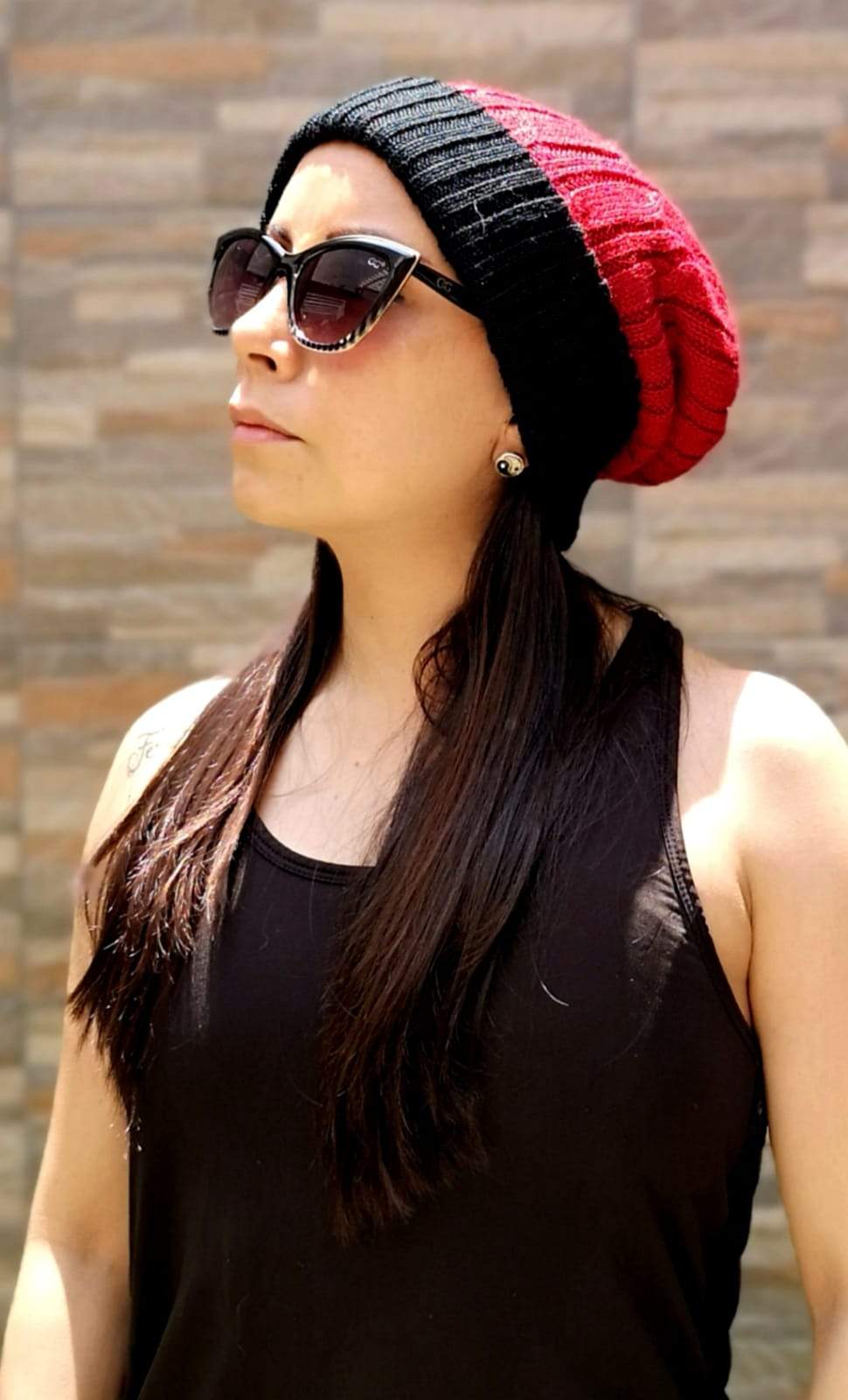 Reversible Cabled 100% Alpaca Knit Hat - Che Cose Belle