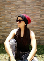 Reversible Cabled 100% Alpaca Knit Hat - Che Cose Belle