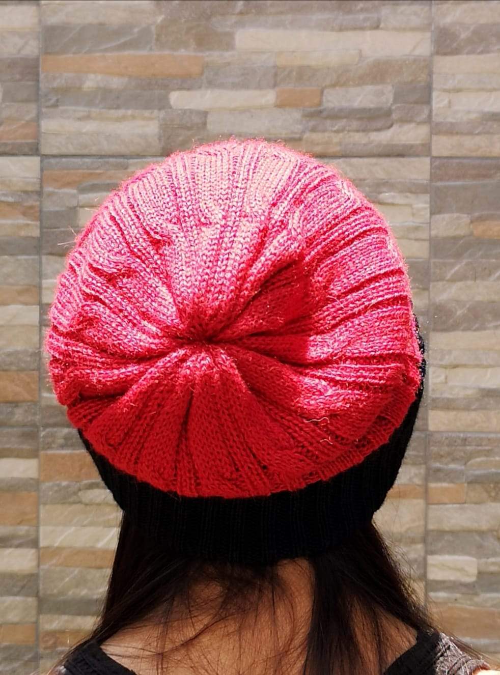 Reversible Cabled 100% Alpaca Knit Hat - Che Cose Belle