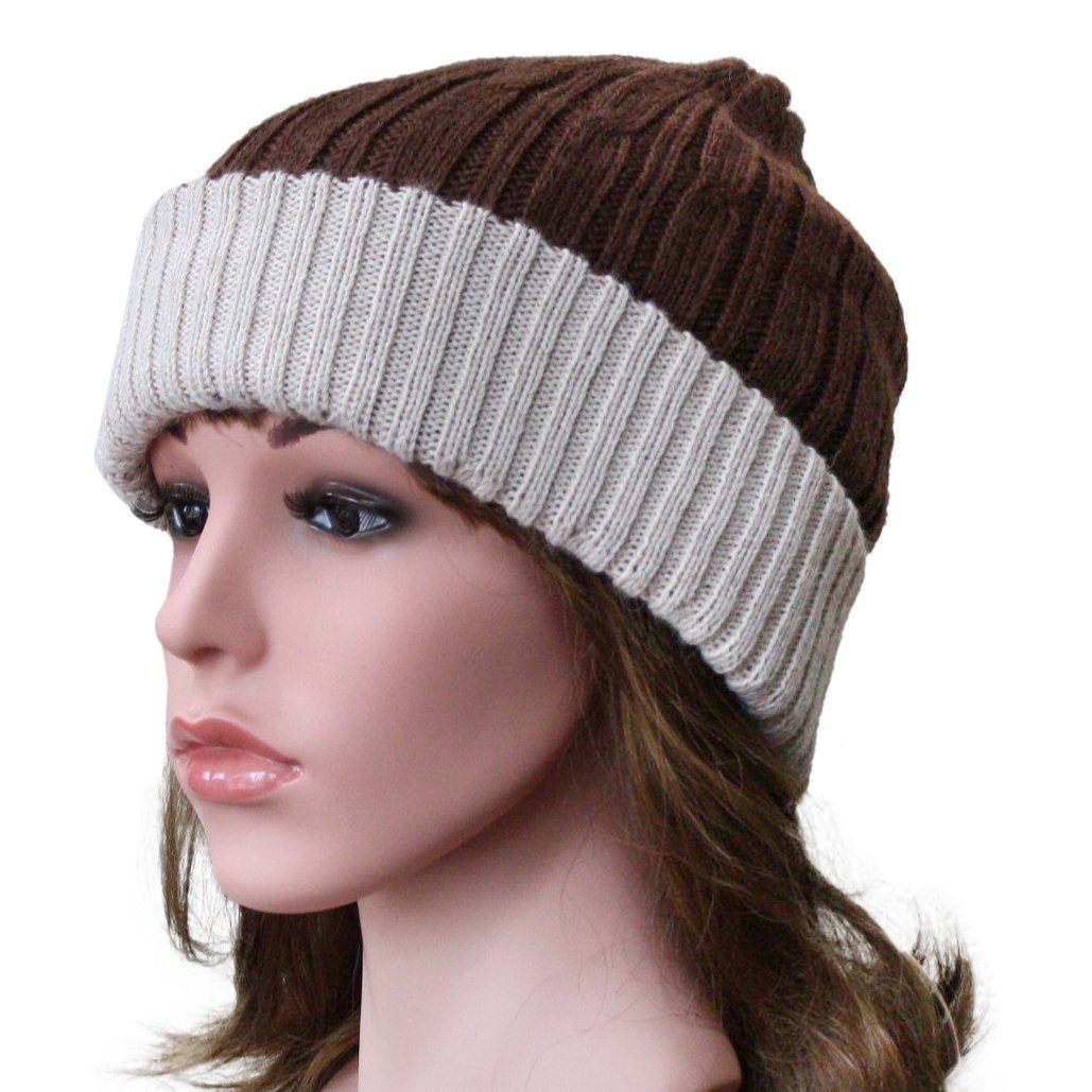 Reversible Cabled 100% Alpaca Knit Hat - Che Cose Belle