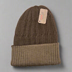 Reversible Cabled 100% Alpaca Knit Hat - Che Cose Belle