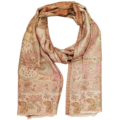 Reversible Faux Pashmina Scarf Floral Print Soft Lightweight