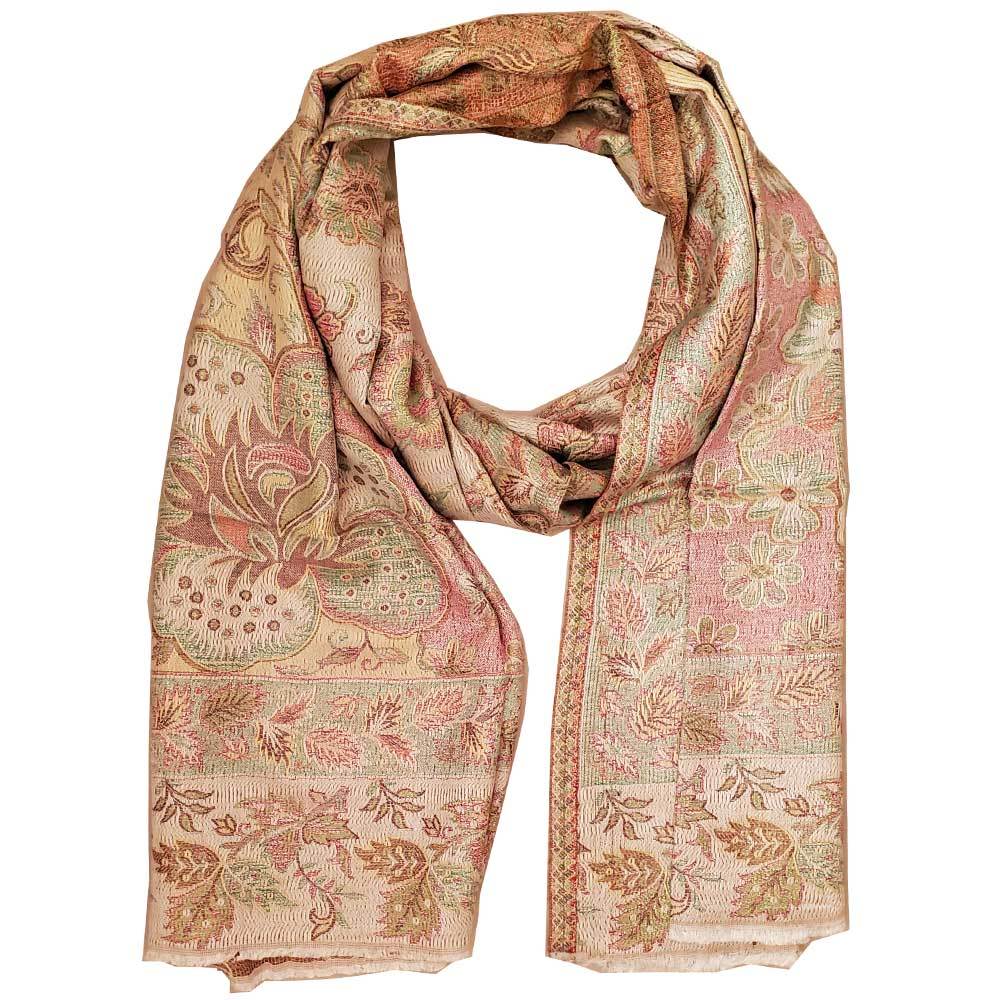 Reversible Faux Pashmina Scarf Floral Print Soft Lightweight