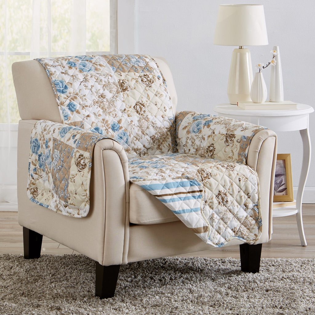 Reversible Floral Patchwork Furniture Protector - Maribel Collection - Che Cose Belle