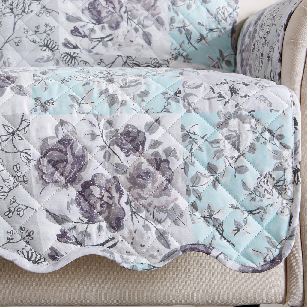 Reversible Floral Patchwork Furniture Protector - Maribel Collection - Che Cose Belle