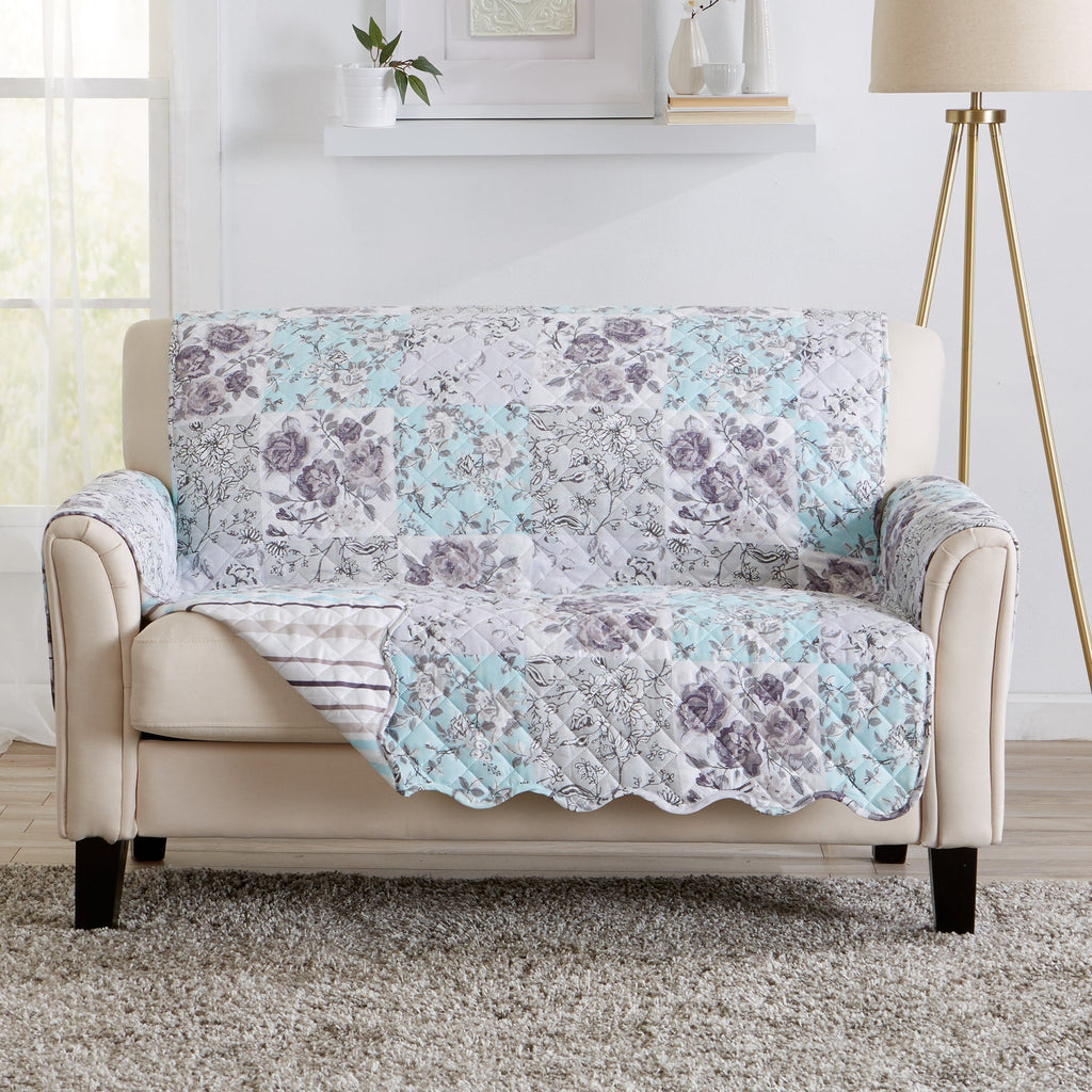 Reversible Floral Patchwork Furniture Protector - Maribel Collection - Che Cose Belle