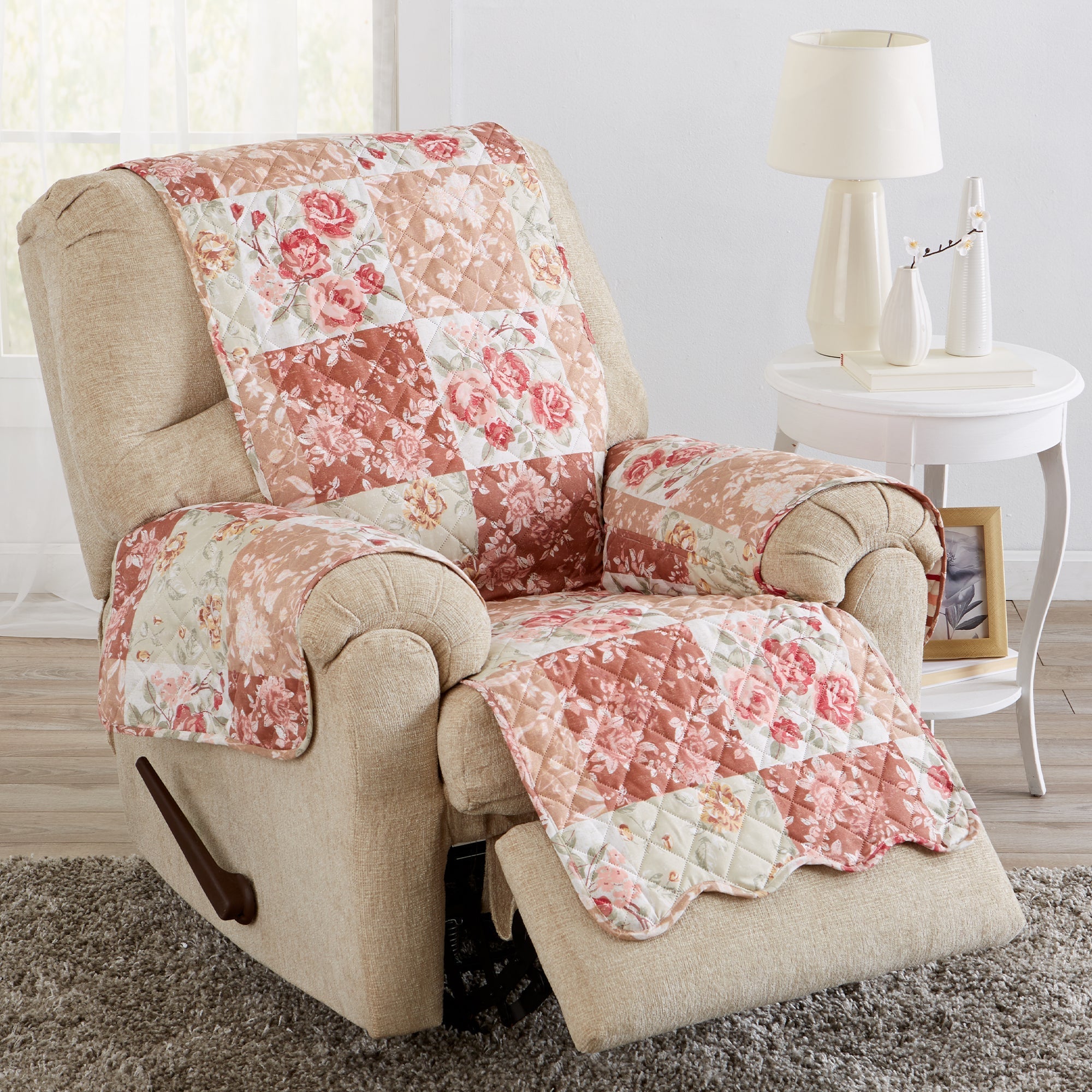 Reversible Floral Patchwork Furniture Protector - Maribel Collection - Che Cose Belle