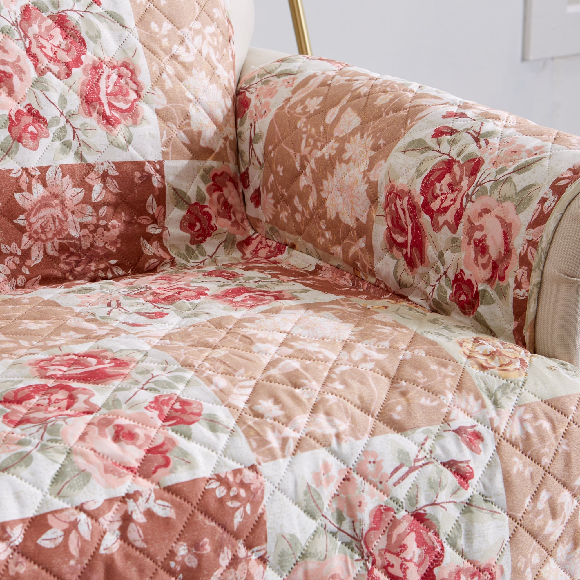 Reversible Floral Patchwork Furniture Protector - Maribel Collection - Che Cose Belle