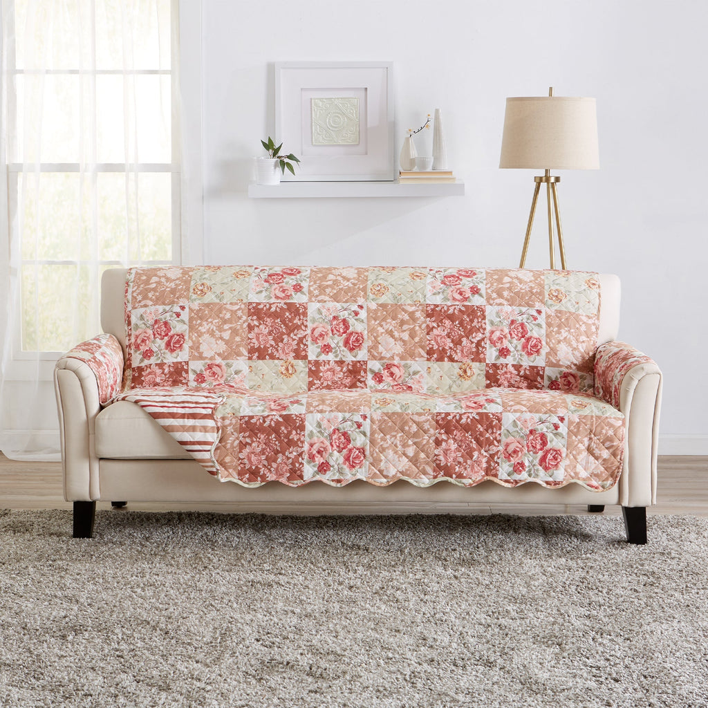 Reversible Floral Patchwork Furniture Protector - Maribel Collection - Che Cose Belle