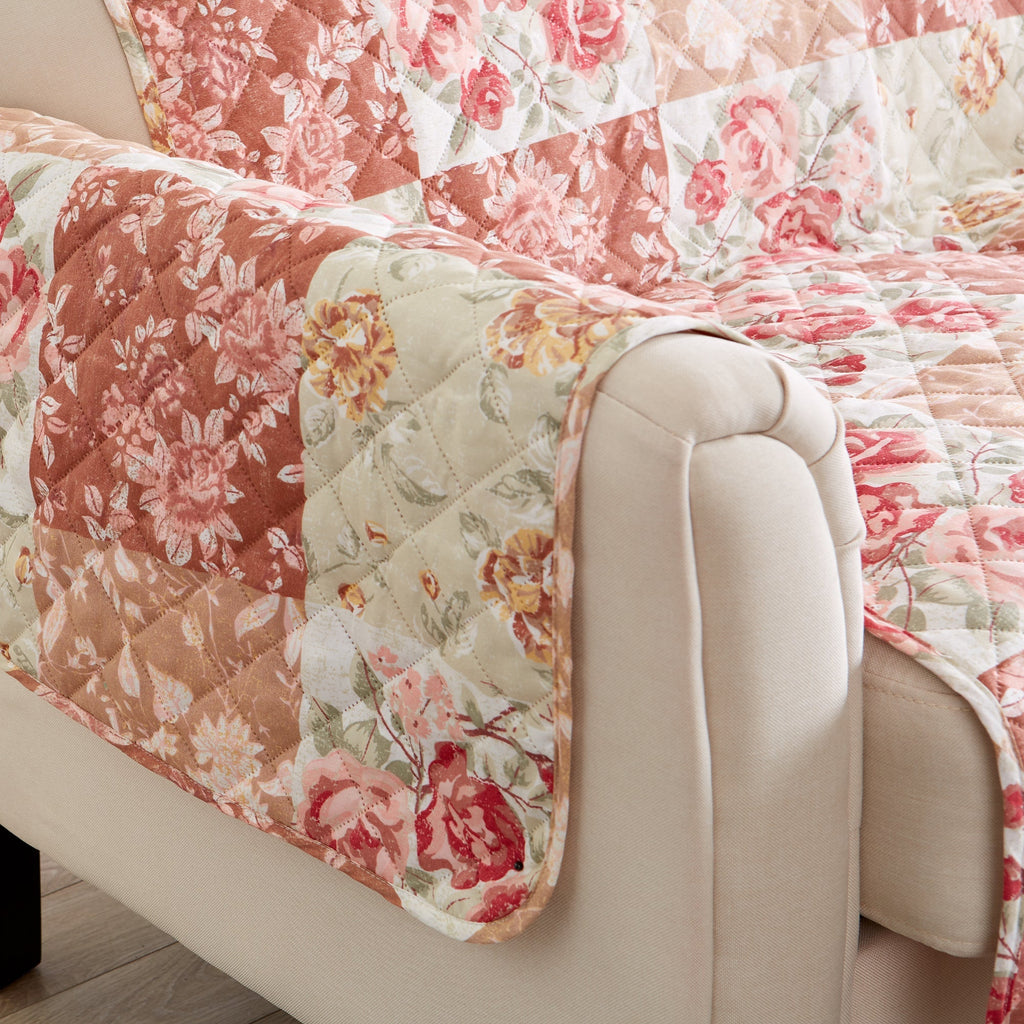 Reversible Floral Patchwork Furniture Protector - Maribel Collection - Che Cose Belle