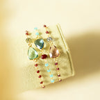 Rhodolite Garnet Silver Isla Bracelet - Che Cose Belle