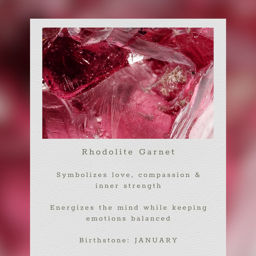 Rhodolite Garnet Silver Isla Bracelet - Che Cose Belle