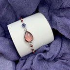 Rhodolite Garnet Silver Isla Bracelet - Che Cose Belle