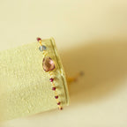 Rhodolite Garnet Silver Isla Bracelet - Che Cose Belle