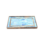 Ribaldi Handmade Bone Inlaid Wooden Tray/Décor & Serving Tray - 12X7.25X0.8" - Che Cose Belle