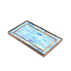 Ribaldi Handmade Bone Inlaid Wooden Tray/Décor & Serving Tray - 12X7.25X0.8" - Che Cose Belle