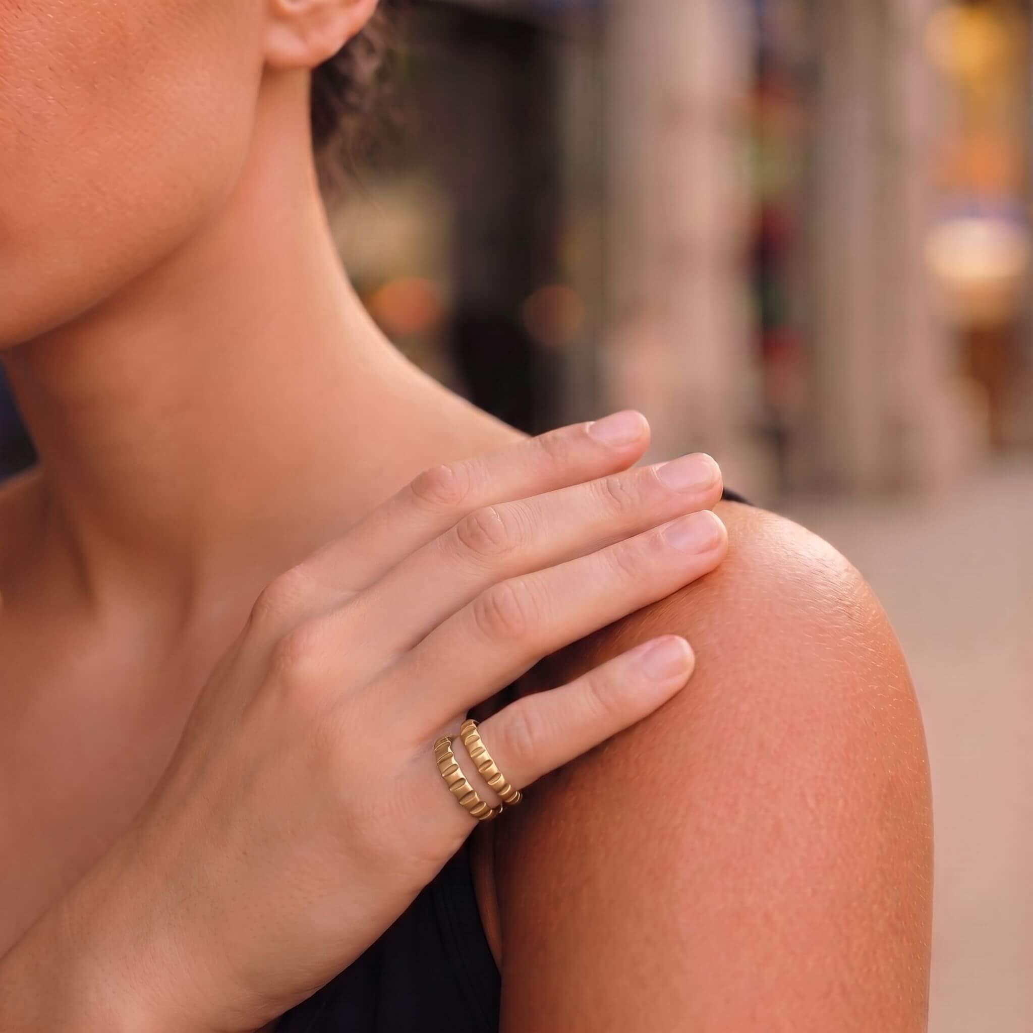 Ribbed Double Band Ring | Matata - Che Cose Belle