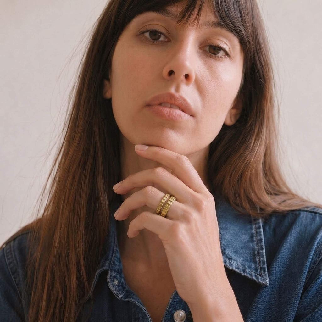 Ribbed Double Band Ring | Matata - Che Cose Belle