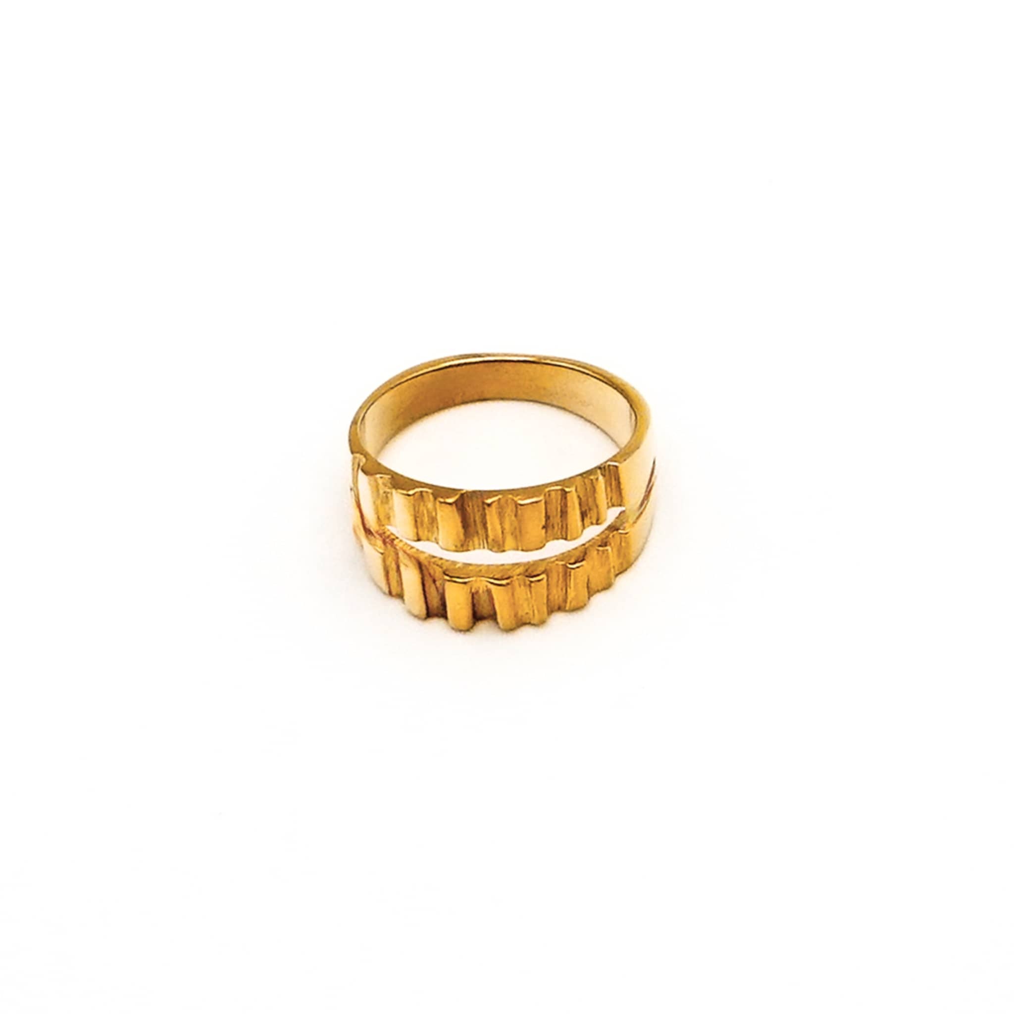 Ribbed Double Band Ring | Matata - Che Cose Belle