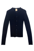 Ribbed Knit Cardigan in Navy - Che Cose Belle
