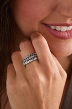 Ribbed Stacking Ring Set of 3 - Che Cose Belle