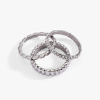 Ribbed Stacking Ring Set of 3 - Che Cose Belle