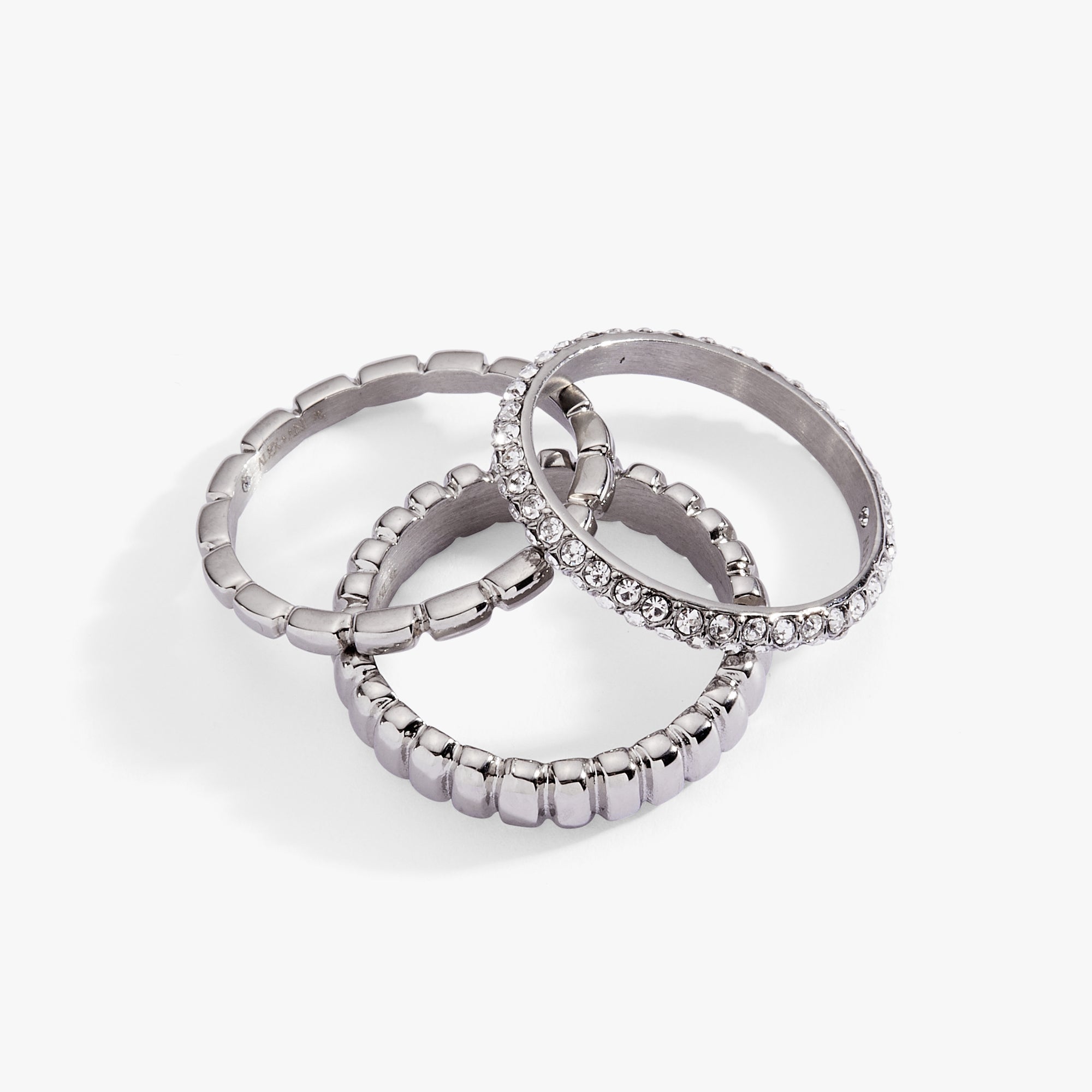Ribbed Stacking Ring Set of 3 - Che Cose Belle