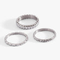 Ribbed Stacking Ring Set of 3 - Che Cose Belle