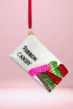 Ribbon Candy Box Glass Ornament - Che Cose Belle