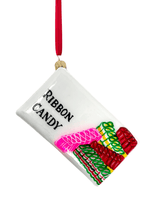 Ribbon Candy Box Glass Ornament - Che Cose Belle