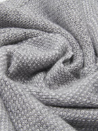 Riccardo (grey & white) - Italian 100% cashmere scarf with pattern - Che Cose Belle