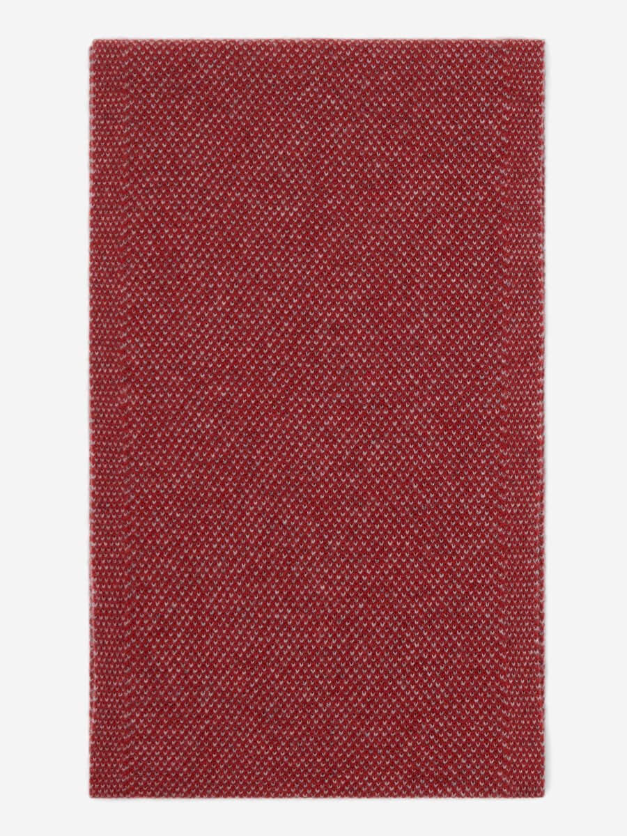 Riccardo (red & grey) - Italian 100% cashmere scarf with pattern - Che Cose Belle