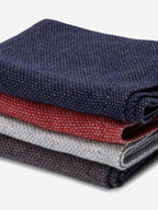 Riccardo (red & grey) - Italian 100% cashmere scarf with pattern - Che Cose Belle