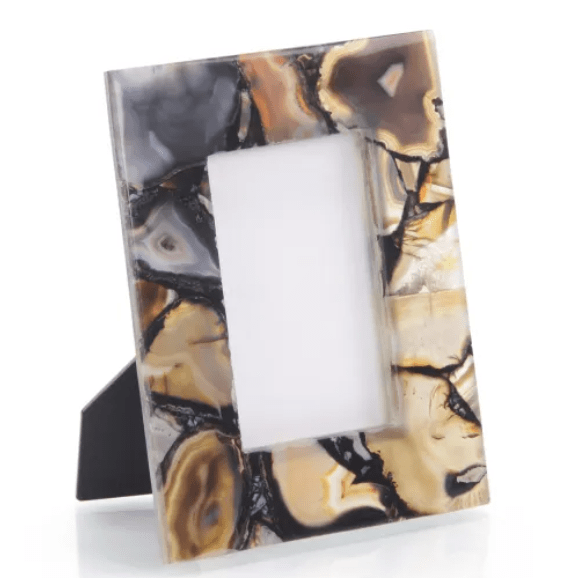 Rich Browns To Clear Agate Picture Frame - Che Cose Belle