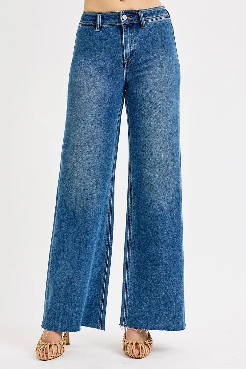 RISEN High - Waisted Wide Leg Jeans - Che Cose Belle