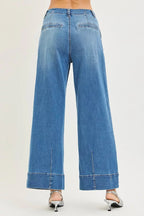 RISEN Slouchy Wide Leg Jeans With Pleats - Che Cose Belle