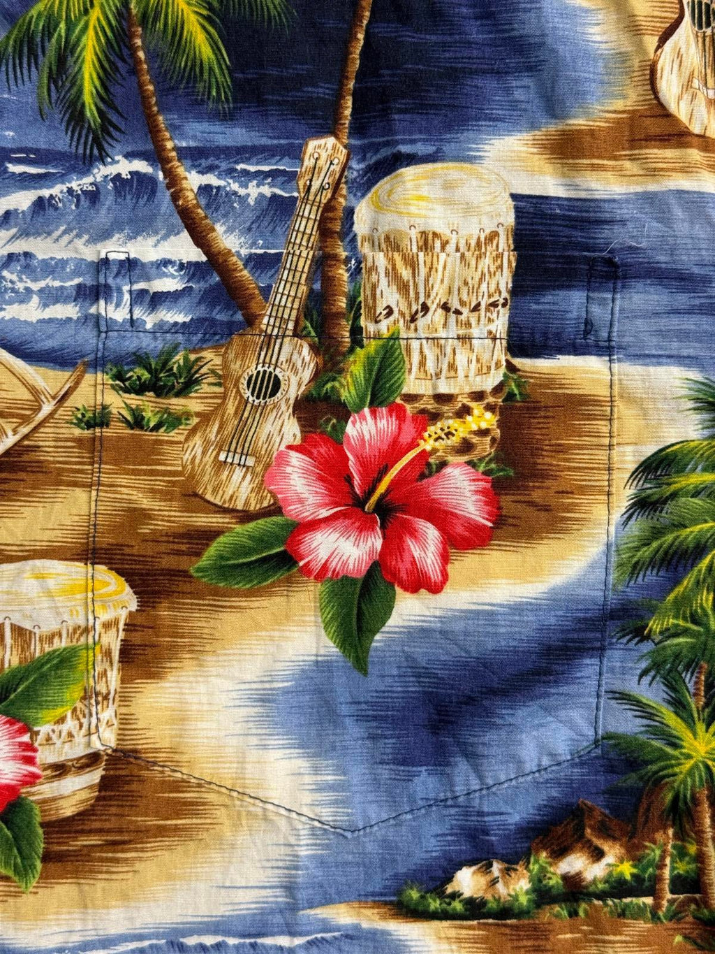 RJC Mens Hawaiian Shirt Hawaiian Islands Made in Hawaii - M - Che Cose Belle