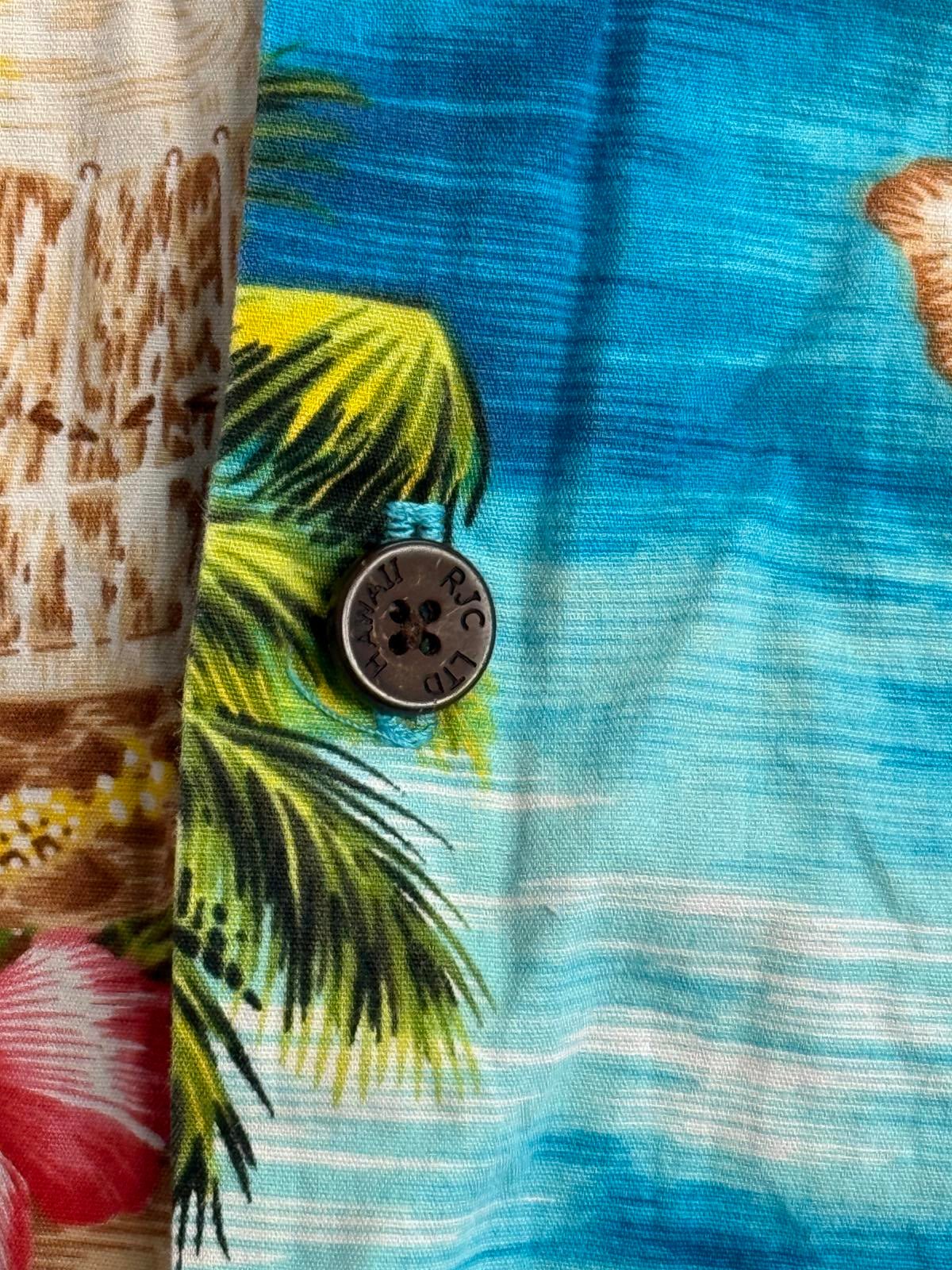 RJC Mens Hawaiian Shirt Hawaiian Islands Made in Hawaii - S - Che Cose Belle