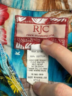 RJC Mens Hawaiian Shirt Hawaiian Islands Made in Hawaii - S - Che Cose Belle