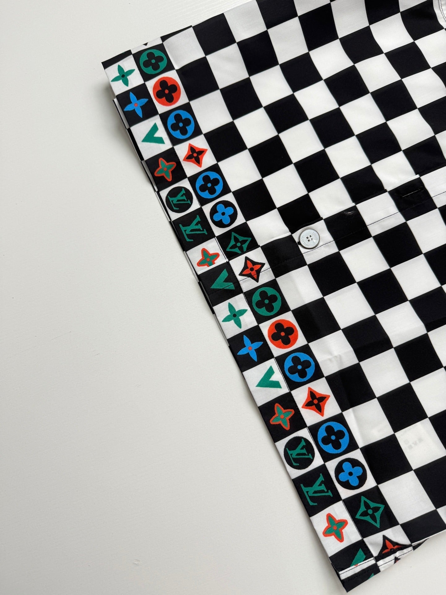 LV checkered Short-Sleeve Shirt