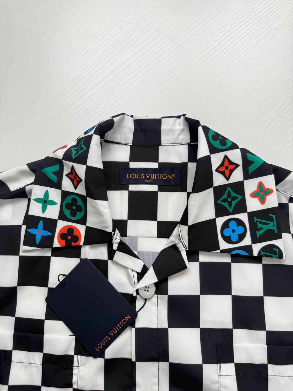 LV checkered Short-Sleeve Shirt
