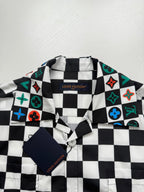 LV checkered Short-Sleeve Shirt