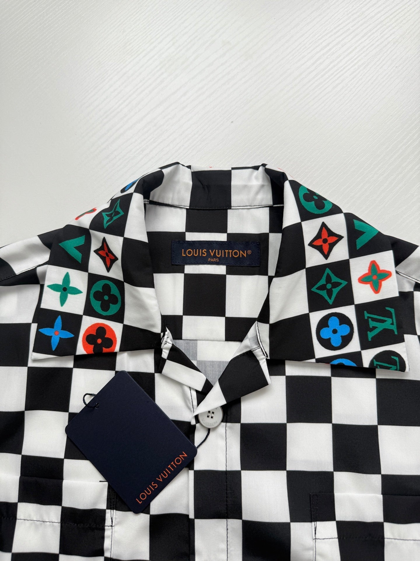LV checkered Short-Sleeve Shirt