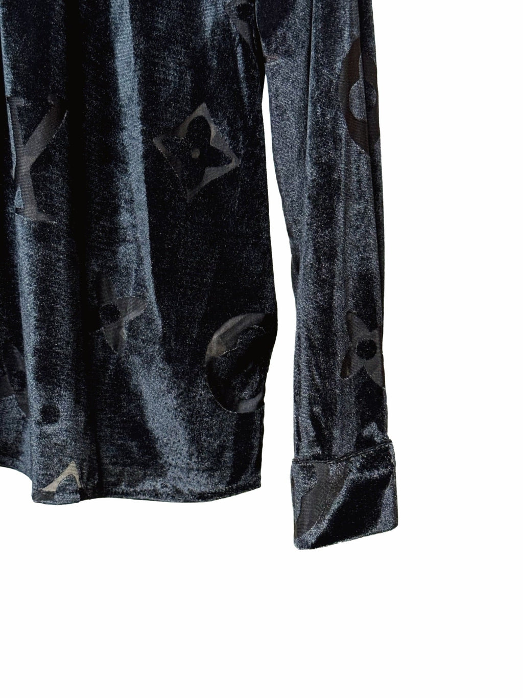 LV All-over Velvet Long-sleeved Shirt