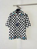 LV checkered Short-Sleeve Shirt