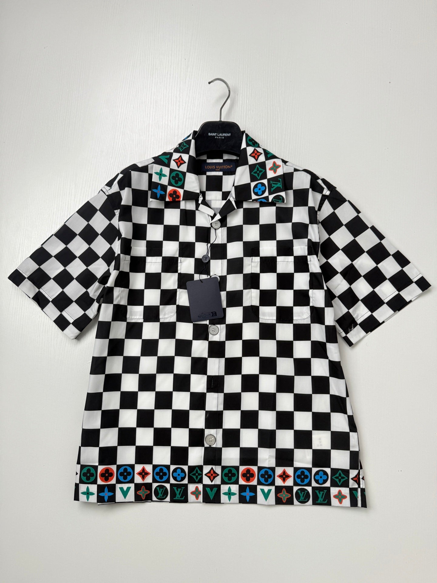LV checkered Short-Sleeve Shirt