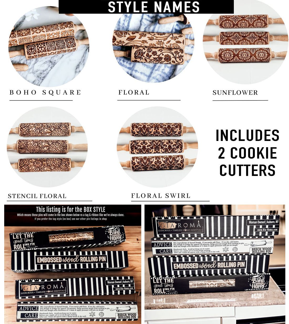 Rolling Pins - Box Style - Che Cose Belle