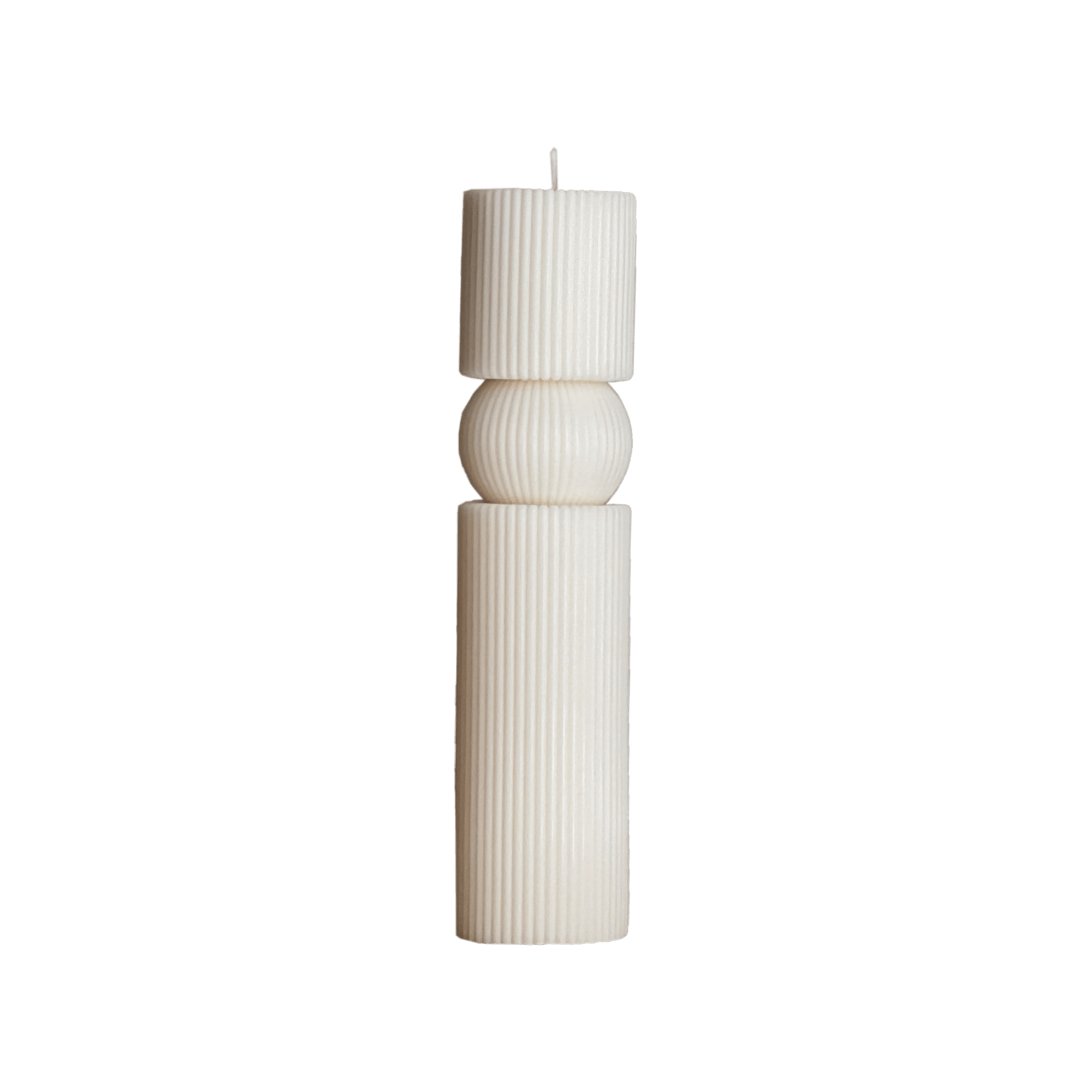 Roman Ribbed Pillar Candle - Che Cose Belle