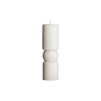 Roman Ribbed Pillar Candle - Che Cose Belle